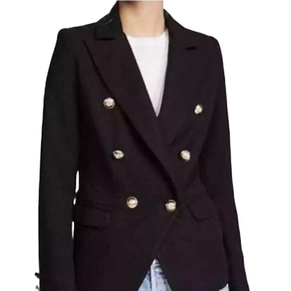 House Of Harlow 1960 NWT Blank Double Breasted Gold Button Blazer Size S